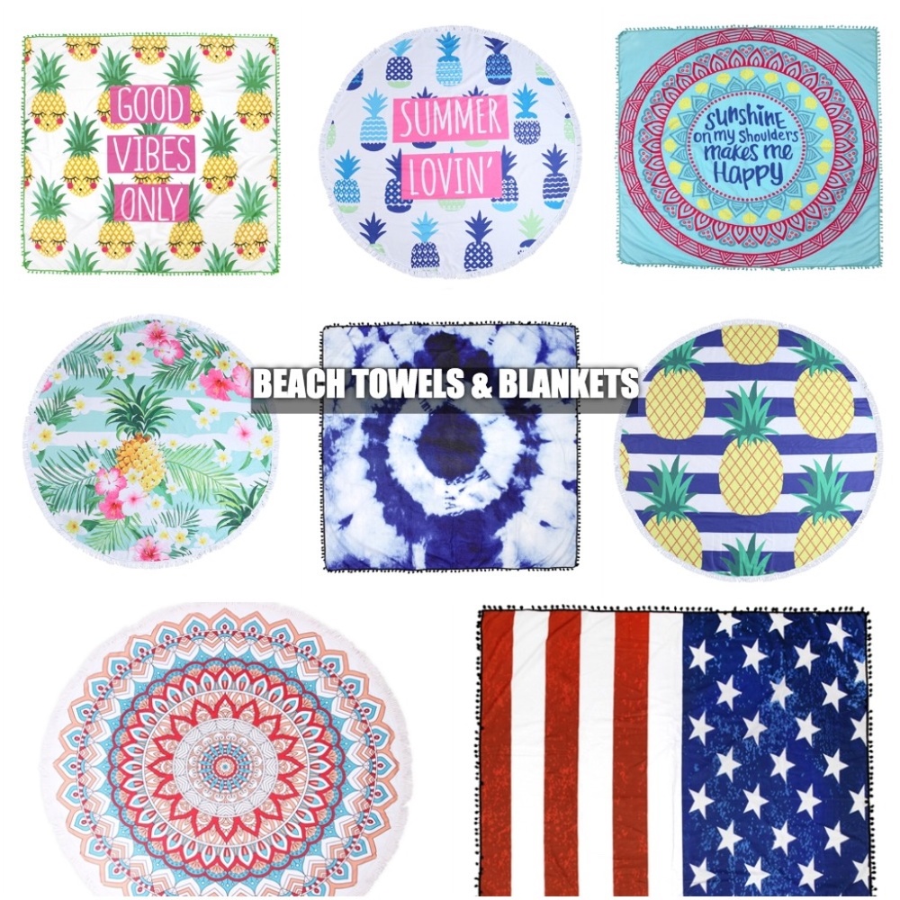 Beach towel Blanket American Flag print - Picture 9 of 9